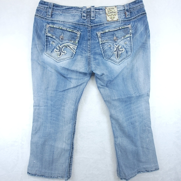 Rock Revival Pruitt Men's Slim Straight Jeans Size 42x25